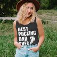 Cool Hockey Dad Gift Funny Best Pucking Dad Ever Sports Gag Unisex Tank Top