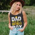 Dad Of The Bday Boy Construction Bday Party Hat Men Unisex Tank Top