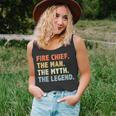 Fire Chief Man The Myth Legend Gifts Firefighter Fire Chief Unisex Tank Top