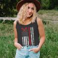 Firefighter American Flag Axe Thin Red Line Patriotic Unisex Tank Top