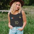 France Number 10 French Soccer Retro Football France Unisex Tank Top