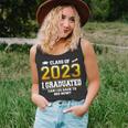 I Graduated Can I Go Back To Bed Now Funny Class Of 2023 Unisex Tank Top