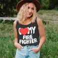 I Love My Fire Fighter Unisex Tank Top