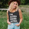 Im Alyssa Doing Alyssa Things Funny Alyssa Unisex Tank Top