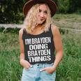 Im Brayden Doing Brayden Things - Personalized First Name Unisex Tank Top
