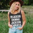 Im Jackson Doing Jackson Things Personalized First Name Unisex Tank Top