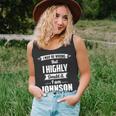 Johnson Name Gift I May Be Wrong But I Highly Doubt It Im Johnson Unisex Tank Top