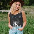 Love Is Boston Terrier Bostie Unisex Tank Top