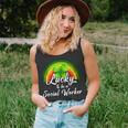 Lucky To Be A Social Worker St Patricks Day Rainbow Gifts Unisex Tank Top