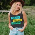 Mens Father Of The Year New Dad Happy Daddy Funny Fathers Day  Unisex Tank Top
