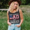 Mens Funny Anti Liberal Republican Dad Gifts Us Flag Fathers Day Unisex Tank Top