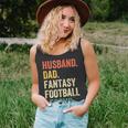 Mens Husband Dad Fantasy Football Legend Funny Father Vintage Unisex Tank Top
