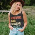 Mens Husband Dad Mowing Legend Lawn Care Gardener Father Funny Unisex Tank Top
