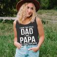 Mens I Have Two Titles Dad And Papa And I Rock Them Both Pops Unisex Tank Top
