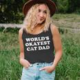 Mens Mens World’S Okayest Cat Dad V2 Unisex Tank Top