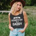 Mens My First Fathers Day As A Daddy Funny Fathers Day Unisex Tank Top