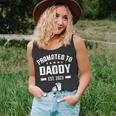 Mens Promoted To New Daddy 2023 Soon To Be Dad Fathers Day Unisex Tank Top