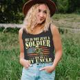 My Uncle Is A Soldier Hero Proud Army Nephew Military Family Unisex Tank Top