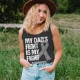Parkinsons Disease Awareness DadS Fight Silver Ribbon Gift Unisex Tank Top