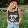 Pink Or Blue Daddy Loves You Elephants-Baby Gender Reveal Unisex Tank Top