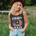 Proud To Be An Army Dad With American Flag Gift Veteran Unisex Tank Top