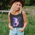 Purple Art Capricorn Horoscope Zodiac Sign Unisex Tank Top