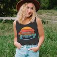 Retro Burger Sunset Unisex TankTop für Herren – Vintage Design Schwarz