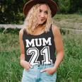 Schwarzes Unisex TankTop Mum 21 im Sportdesign, Perfektes Tee für Mütter