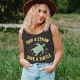 Skip A Straw Save A Turtle Reduce Reuse Recycle Earth Day Unisex Tank Top
