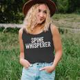 Spine Whisperer Gift For Chiropractor Students Chiropractic V3 Men Women Tank Top Graphic Print Unisex