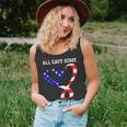 Usa Flag American Patriotic Heart Armed Forces Memorial Day Unisex Tank Top