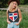 Vintage Baseball Home Plate With Dominican Republic Flag Unisex Tank Top