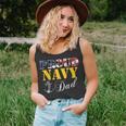 Vintage Proud Navy With American Flag For Dad Gift Unisex Tank Top