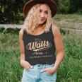 Watts Personalized Name Gifts Name Print S With Name Watts Unisex Tank Top