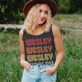 Wesley Gift Name Personalized Funny Retro Vintage Birthday Unisex Tank Top