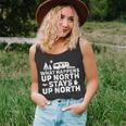 What Happens Up North Stays Up North Michigan Rv Camping Men Women Tank Top Graphic Print Unisex
