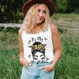 20Th Birthday Decorations Girl Messy Bun 20 Years Old Bday Unisex Tank Top