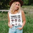 6 Things I Do In My Spare Time - Funny Tractor Driver Unisex Tank Top