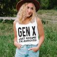 Gen X Just Assume Im Annoyed Saying Funny Generation X Unisex Tank Top