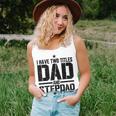 Mens Funny Fathers Day For Step Dad Birthday Vintage Unisex Tank Top