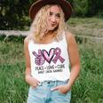 Peace Love Cure Pink Ribbon Cancer Breast Awareness Unisex Tank Top