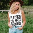Raised On 90’S Country Music Vintage Letter Print Unisex Tank Top