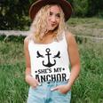 Shes My Anchor Hes My Captain Matching Couples Valentine Unisex Tank Top