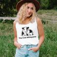 The Cow Whisperer- Cute Black And White Resting Cow Unisex Tank Top The Cow Whisperer- Cute Black And White Resting Cow Unisex Tank Top