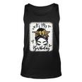 11Th Birthday Decorations Girl Messy Bun 11 Years Old Bday Unisex Tank Top