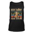 Vintage Best Cat Dad Ever Tabby Fathers Day Gift For Daddy Unisex Tank Top