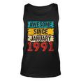 32 Year Old Awesome Since Januar 1991 32 Geburtstag Geschenke Tank Top