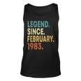 40 Year Old Gifts 40Th Birthday Legend Since February 1983 Unisex Tank Top