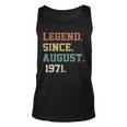 51 Years Old Legende Seit August 1971 Geburtstag Tank Top