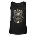 58 Geburtstag Geschenk Mann Mythos Legende März 1965 Tank Top